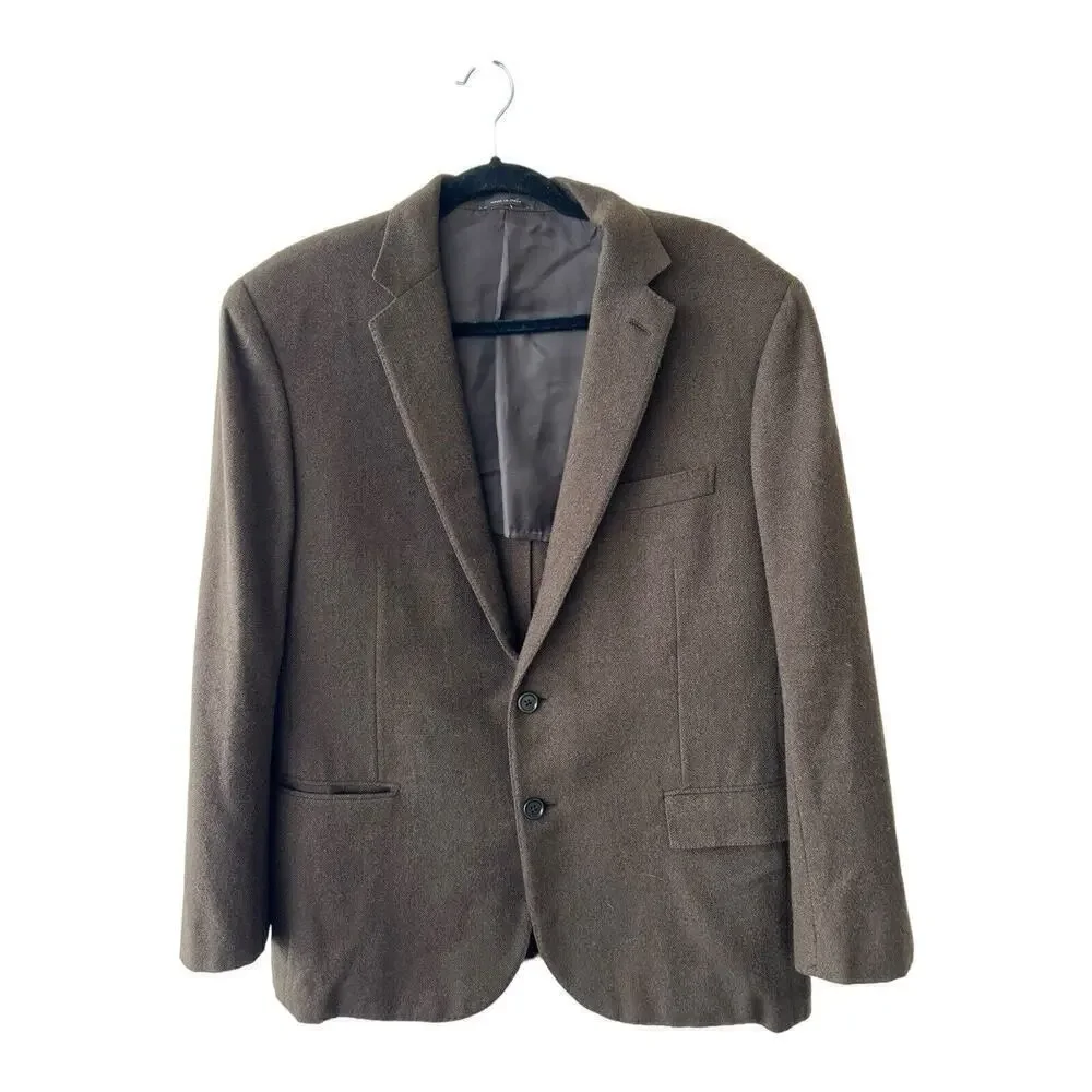 Ralph Lauren Black Label Slim Fit 100% Wool Brown blazer Sport Jacket 42R - Picture 2 of 12